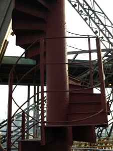 A Piece of the Original Spiral Staircase to the Third Floor.JPG